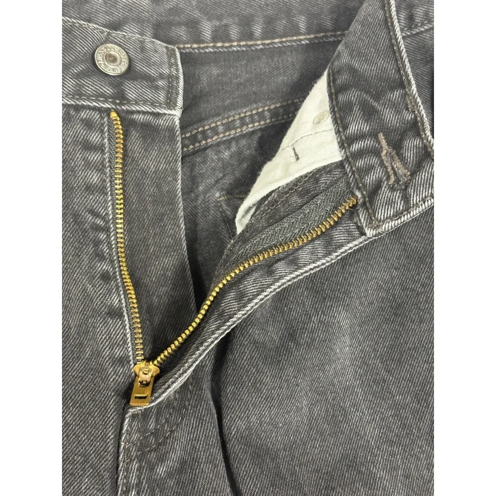 Levis 505 Regular Fit Jeans Mens 32x30 Faded Black Straight Leg Denim 00505-0260